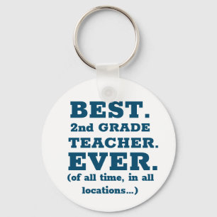 Best 2nd Grade Teacher Ever Keychain