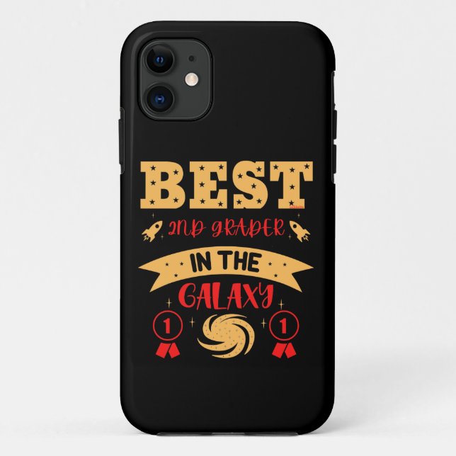 BEST 2ND GRADER IN THE GALAXY funny cute           Case-Mate iPhone Case (Back)