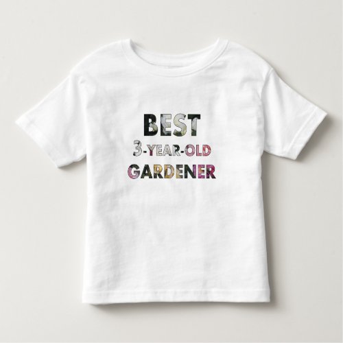 Best 3_Year_Old Gardener Roses Toddler Toddler T_shirt