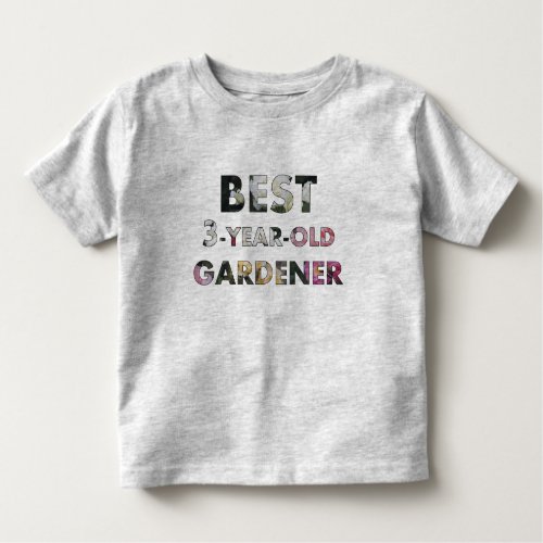 Best 3_Year_Old Gardener Roses Toddler Toddler T_shirt