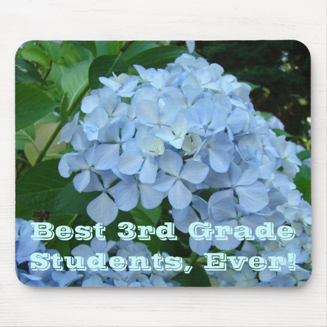 Best 3rd Grade Students Ever! mousepad Hydrangea (Front)