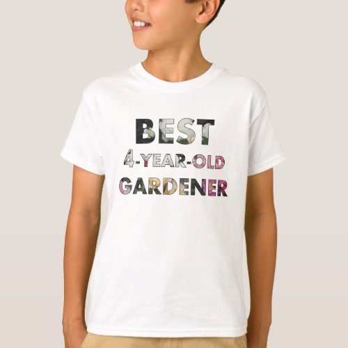 Best 4_Year_Old Gardener Roses  Mira T_Shirt