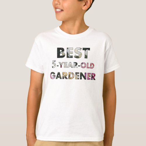 Best 5_Year_Old Gardener Roses  Mira T_Shirt