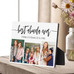 Best Abuela Ever - Grandchildren Photo Collage Plaque<br><div class="desc">Celebrate the "Best Abuela Ever" with this personalized Grandchildren Photo Collage Plaque. This heartfelt gift features a beautifully arranged collage of cherished photos capturing special moments, complemented by a loving message. Crafted from high-quality materials with a sleek finish, it's ideal for displaying at home as a cherished keepsake. Perfect for...</div>
