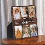 Best Abuela Ever Grandchildren Wood Photo Collage Plaque<br><div class="desc">Celebrate the "Best Abuela Ever" with this personalized Grandchildren Photo Collage Plaque. This heartfelt gift showcases a beautifully arranged collage of cherished photos capturing special moments, complemented by a loving message. Crafted from high-quality materials with an elegant finish, it's perfect for displaying at home as a cherished keepsake. Ideal for...</div>