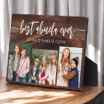 Best Abuela Ever - Rustic Wood Photo Collage Plaque<br><div class="desc">Celebrate the "Best Abuela Ever" with this personalized Grandchildren Photo Collage Plaque. This heartfelt gift features a beautifully arranged collage of cherished photos capturing special moments, complemented by a loving message. Crafted from high-quality materials with a sleek finish, it's ideal for displaying at home as a cherished keepsake. Perfect for...</div>