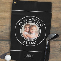 Best Abuelo By Par Golfer Modern Photo Gift Black
