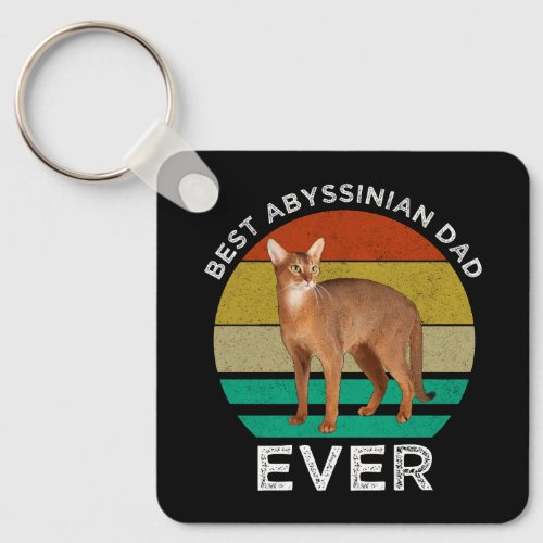 Best Abyssinian Dad Ever Keychain