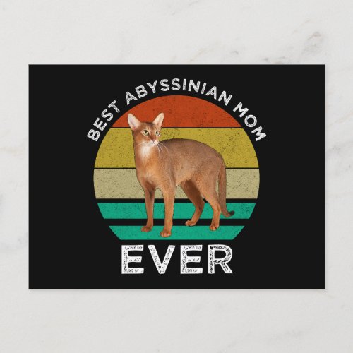 Best Abyssinian Mom Ever Postcard
