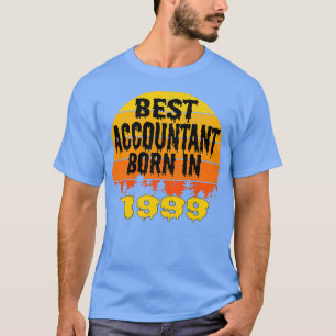 Best Accountant Born In 1999 Birthday Vintage T-Shirt