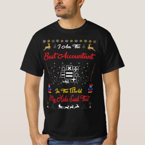 Best Accountant Christmas T_Shirt