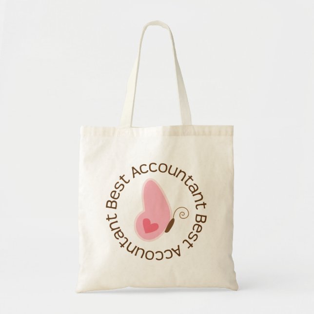 Best Accountant Tote Bag CPA Gift (Front)