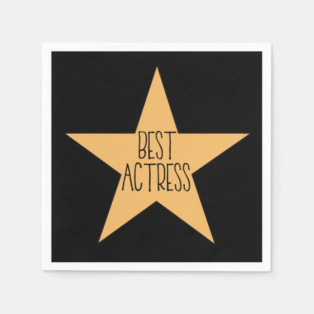 Best Actress Napkins (Front)