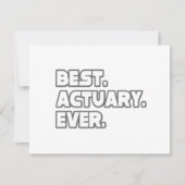Best Actuary Ever (Front)