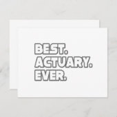 Best Actuary Ever (Front/Back)