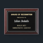 Best Administrative Asst Award Plaque<br><div class="desc">An award above all others for the best administrative assistant ever</div>