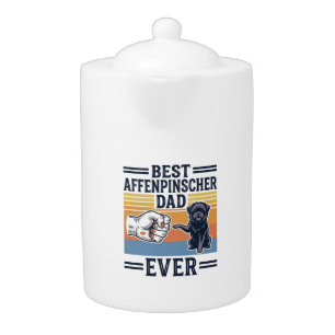 Best Affenpinscher Dad Ever Vintage Dog Shirt_1 Teapot