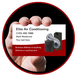 Best Air Conditioning Service Business Cars Card