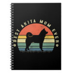 Best Akita Mom Ever Funny Akita Vintage Dog Gifts Notebook