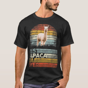 Best Alpaca Dad Ever Animals Lover T-Shirt