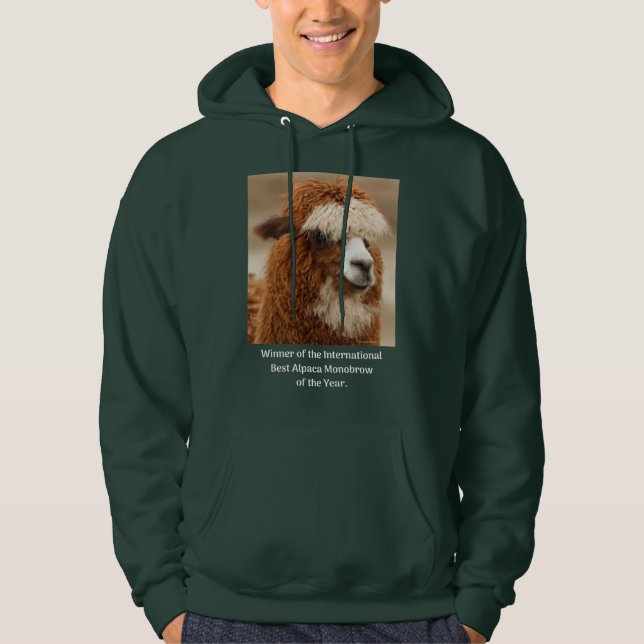 Best Alpaca Monobrow Hoodie (Front)