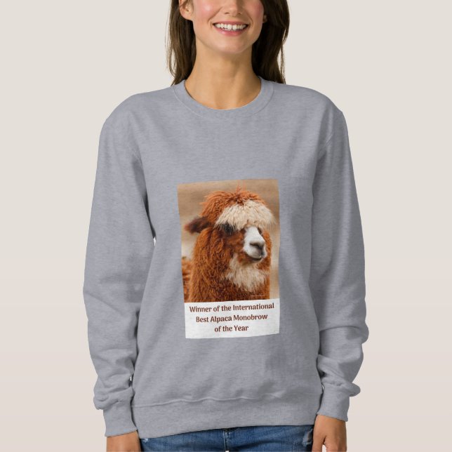 Best Alpaca Monobrow Sweatshirt (Front)