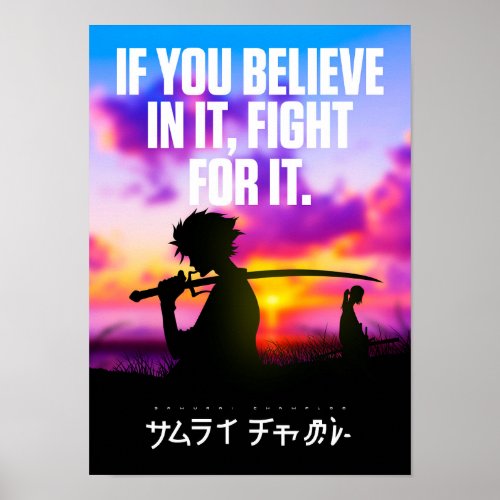 Best Anime Quotes About Believing in Yourself Poster