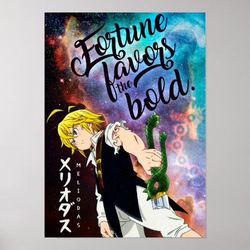 Best Anime Quotes About Fortune Poster