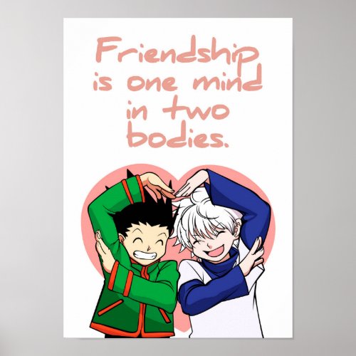 Best Anime Quotes About Friendship Poster