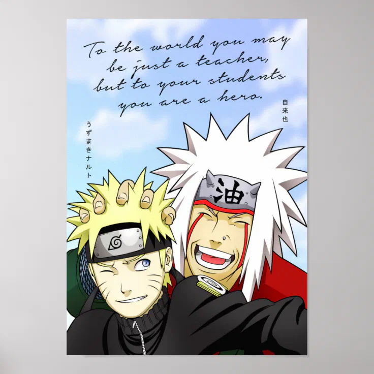 Best Anime Quotes About Teacher and Student Poster | Zazzle