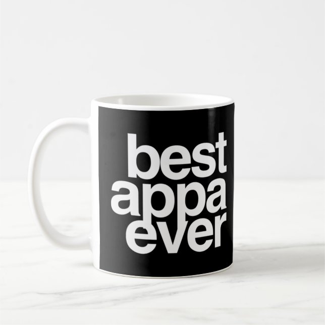 Best Appa Ever Korean Father's Day Dad  Coffee Mug (Left)