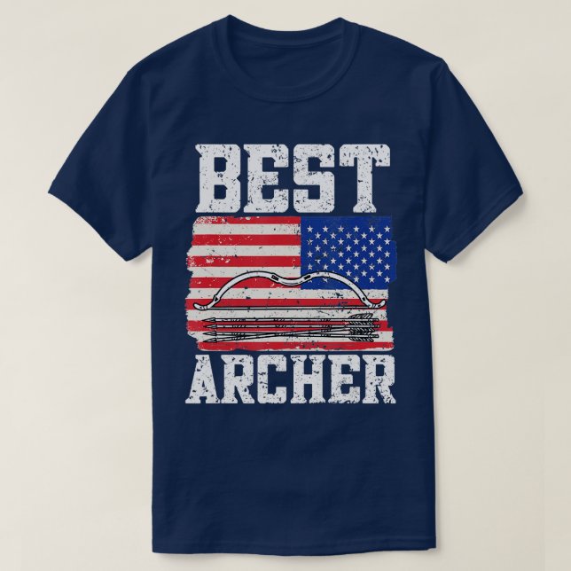 Best ArcherArcher Bow Archery  T-Shirt (Design Front)
