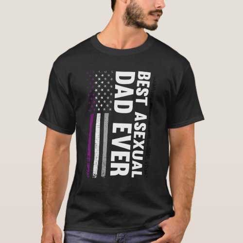 Best Asexual Dad Ever Csd Pride Month T_Shirt