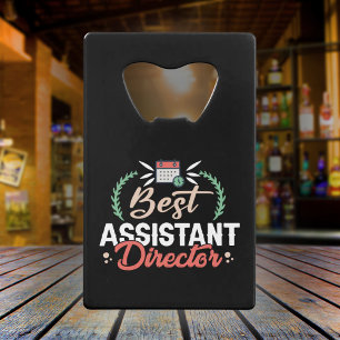 Best Assistant Director - Film Crew Gift Credit Card Bottle Opener