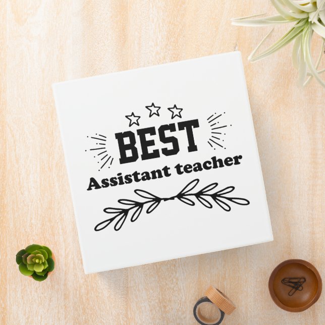 Best Assistant Teacher 3 Ring Binder (In Situ)