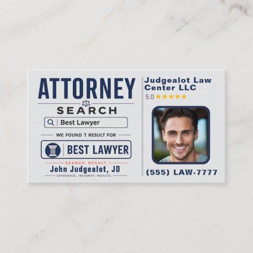 Best Attorney Advertising Marketing Business Card