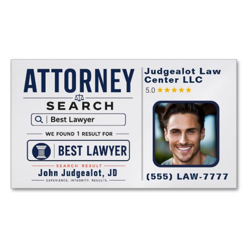 Best Attorney Advertising Marketing Business Card Magnet