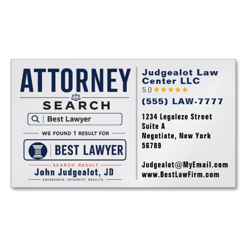 Best Attorney Advertising Marketing Business Card Magnet