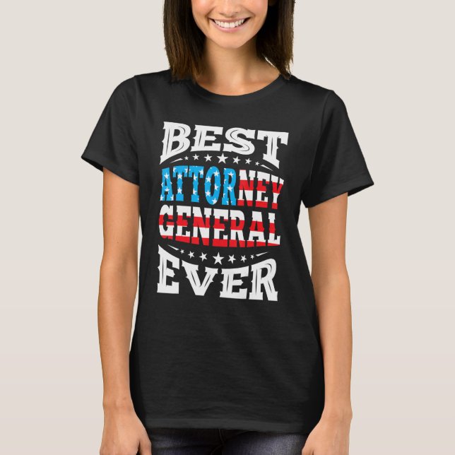 Best Attorney General 4th Fourth Of July Usa Ameri T-Shirt (Front)