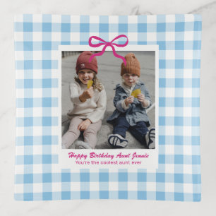 Best Aunt Birthday Gift Custom Niece Nephew Photo Trinket Tray