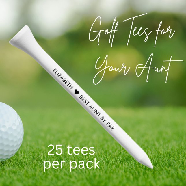 Best Aunt By Par Golf Tees (Creator Uploaded)