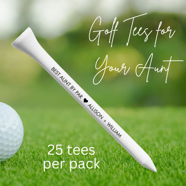 Best Aunt By Par Golf Tees (Creator Uploaded)