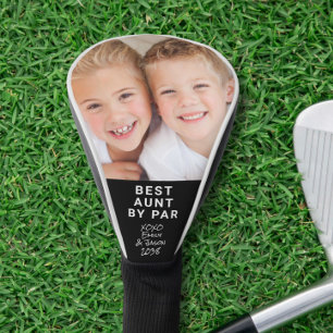 Best Aunt By Par Photo Black Golf Head Cover