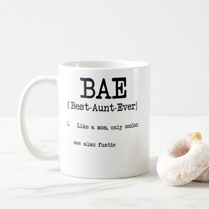 bae best aunt ever mug