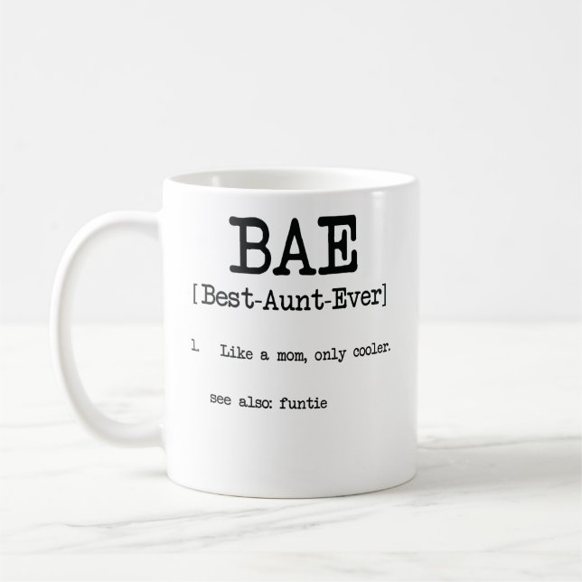 Best Aunt Ever BAE Cool Auntie Gifts Coffee Mug Zazzle