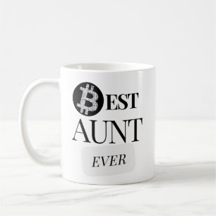 Best Aunt Ever Bitcoin Crypto Cryptocurrency Coffee Mug