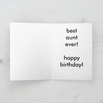 Best Aunt Ever Card | Zazzle