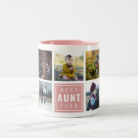Best AUNT Ever Custom Photo Mug