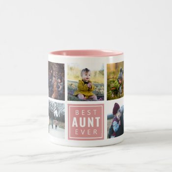 Best Aunt Ever Custom Photo Mug by TrendItCo at Zazzle