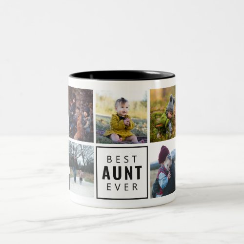 Best AUNT Ever Custom Photo Mug